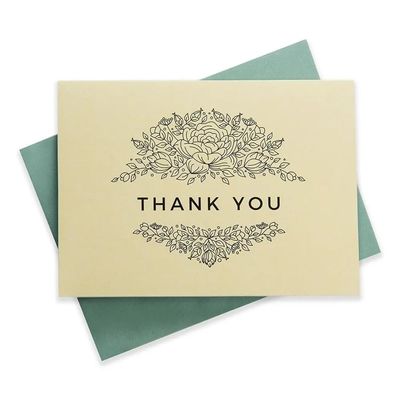 La carte d'invitation de papier du mariage 350gsm emballage d'anniversaire avec enveloppent